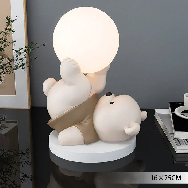 LumiBamse Lampe de Nuit – Douce Lampe LED en Forme d'Ours