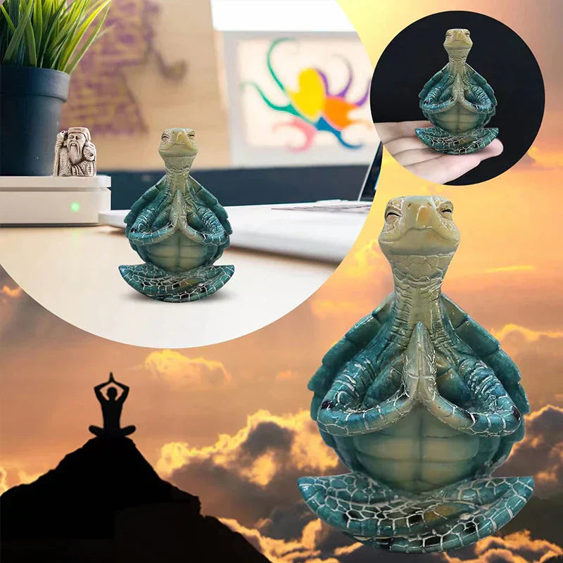 Figurine Décorative Zen Tortue - Design Apaisant avec de Fines Détails
