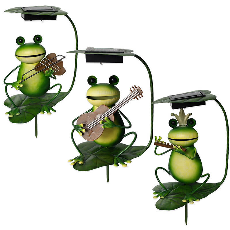 Lampadaire décoratif solaire GardenFrog - Lampe de jardin ludique