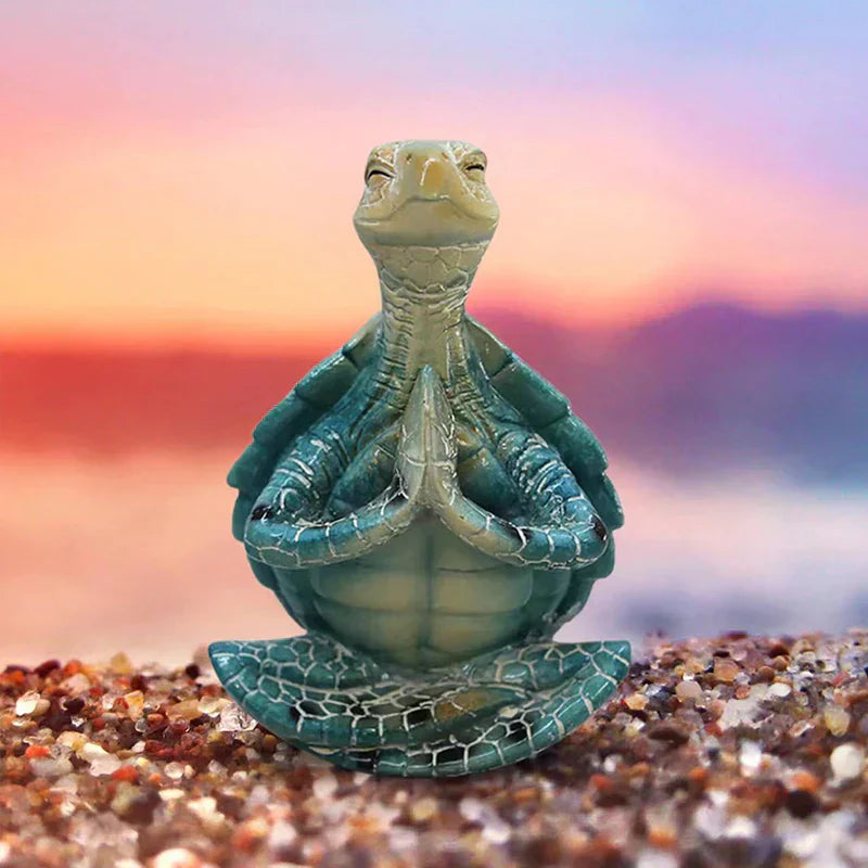 Figurine Décorative Zen Tortue - Design Apaisant avec de Fines Détails