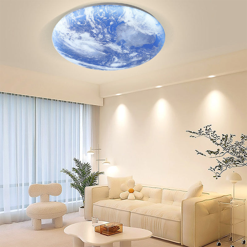 TerraGlow - Luminaire de plafond circulaire inspiré de la terre