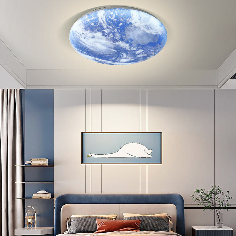 TerraGlow - Luminaire de plafond circulaire inspiré de la terre