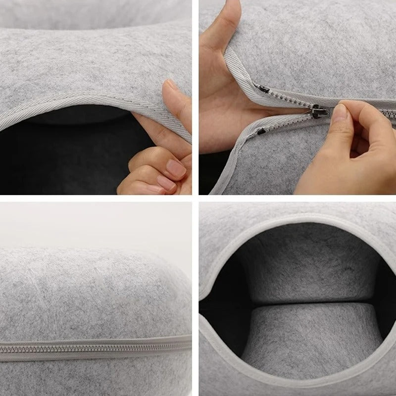 PetRest - Coussin de chat hyggelig - lit donut pour un confort ultime