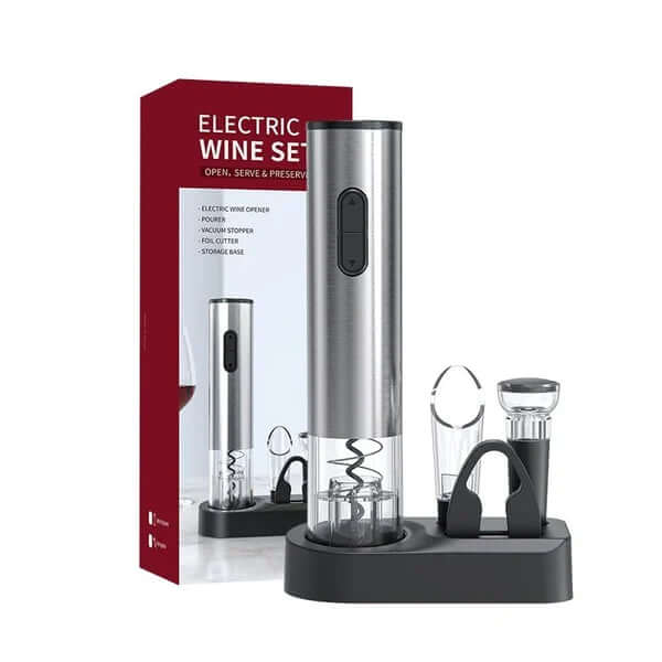 Set d'ouverture de vin électrique VinoLift – Ouverture de bouteille sans effort