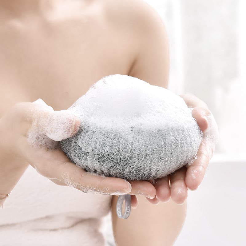 Éponge de bain en forme de fleur FloraGlow – Exfoliante et stimulante pour les soins de la peau
