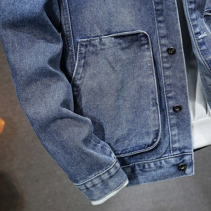 Veste en jean à capuche Samson