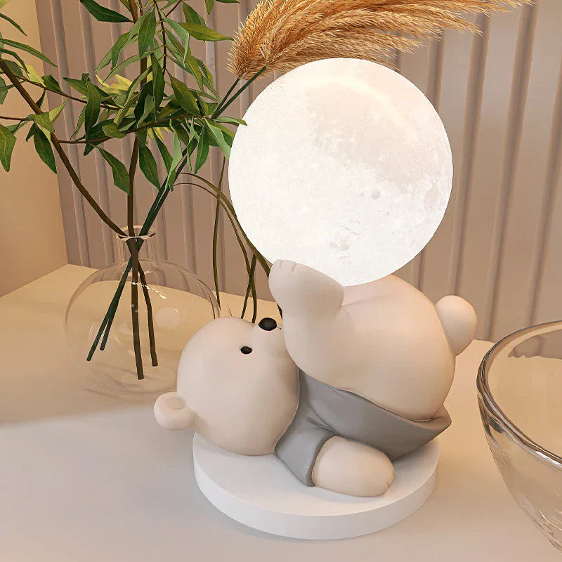 LumiBamse Lampe de Nuit – Douce Lampe LED en Forme d'Ours