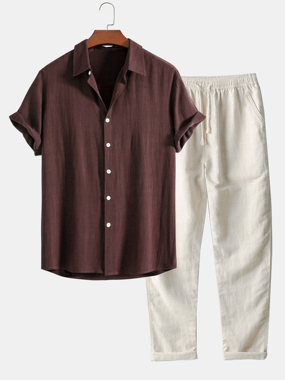 Troy – Jupe d'été et ensemble pantalon en lin pour hommes - Chic d'été
