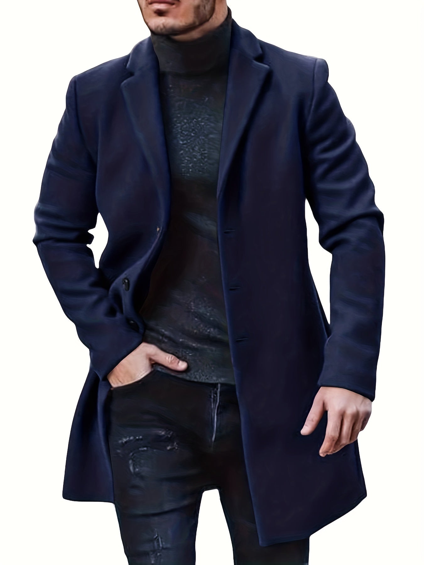Manteau trench classique Hudson à boutons