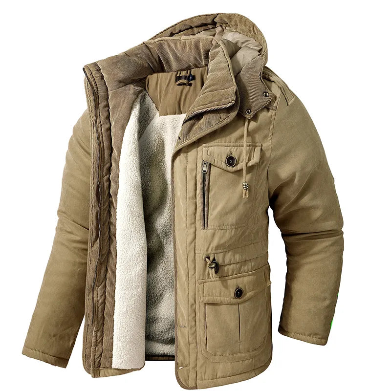 Sven - Veste en polaire avec capuche et plusieurs poches