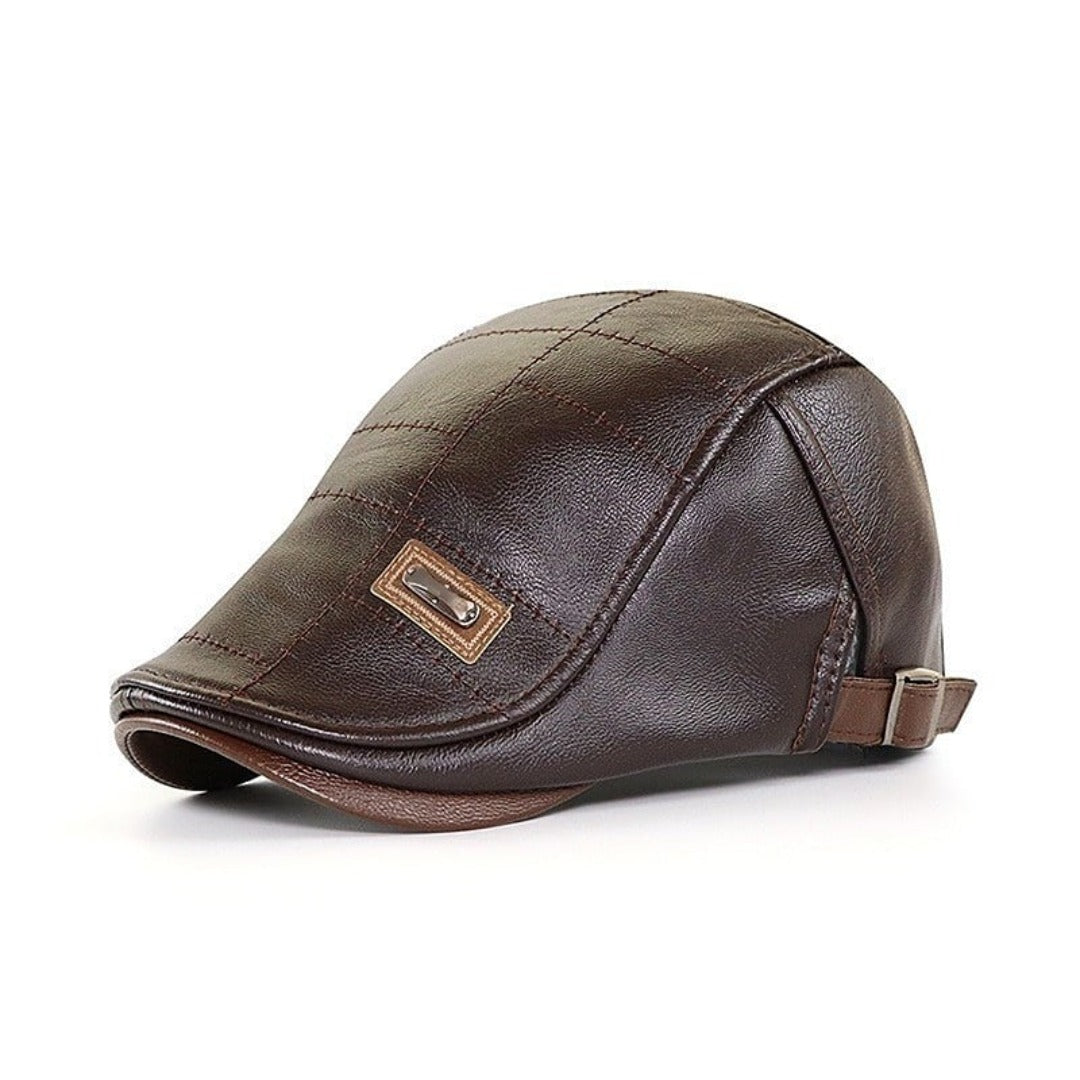 Jade - Béret d'inspiration rétro en cuir PU