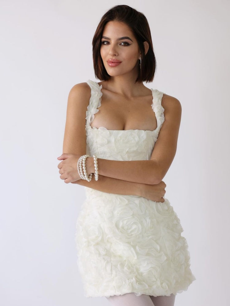 Robe minirobe Isabella avec applications florales