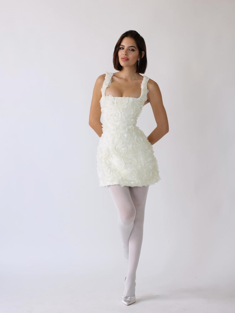 Robe minirobe Isabella avec applications florales