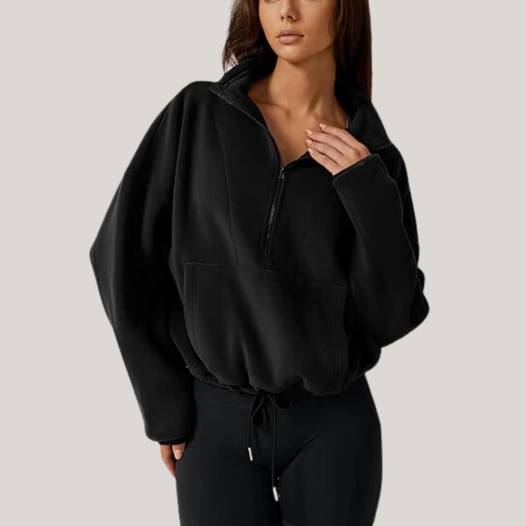 Pull stylé Nelfi avec demi-zip pour femmes