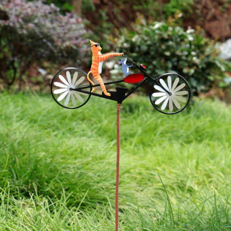 Moulin à vent animal Whirligig – Décoration extérieure légendaire avec mouvement