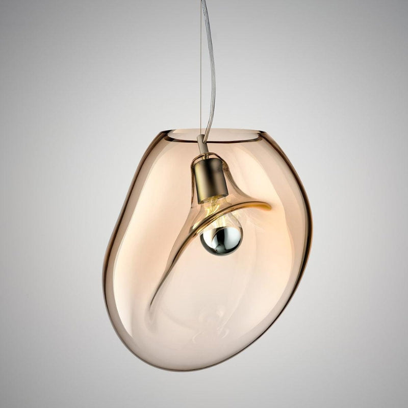 Dråbelux Élégante Lampe Pendante en Verre – Éclairage de Plafond Stylé avec Lumière Douce
