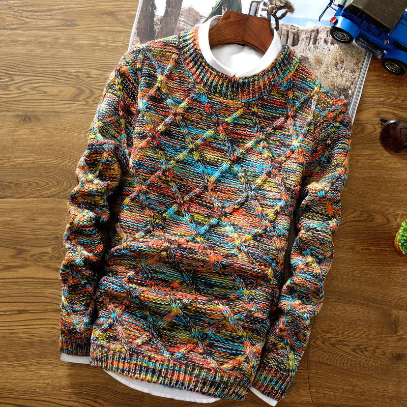 Isabel | Pull Tricot Arc-en-Ciel Vibrant