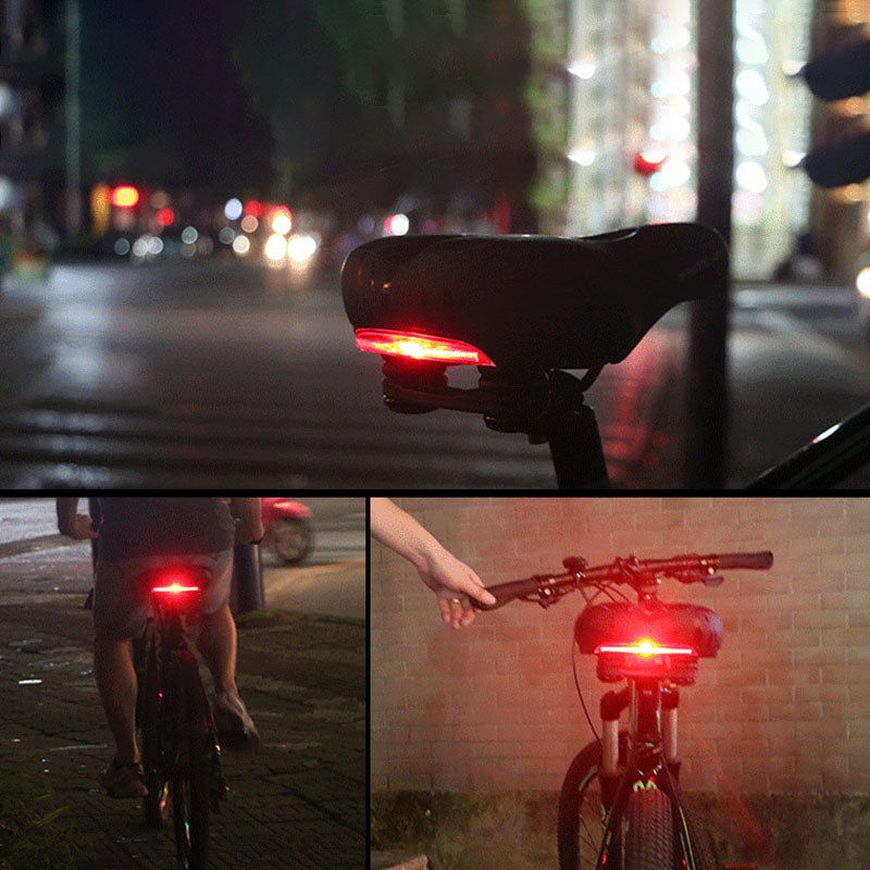 RideComfort - Selle de vélo avec feu arrière souple