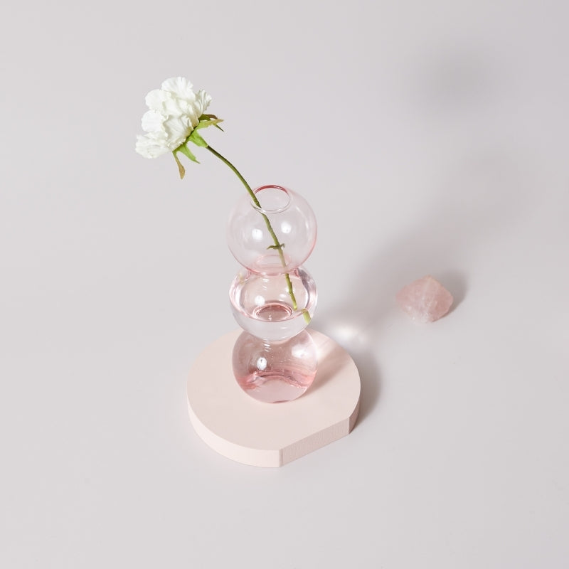 GlassAura - Bougeoirs et vases en verre faits à la main élégants