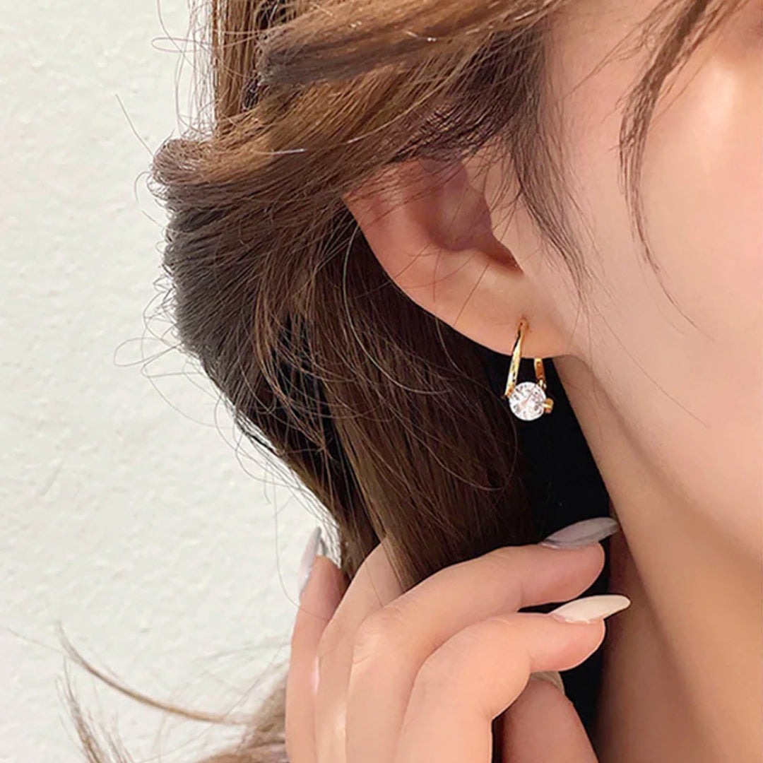 Boucles d'oreilles thérapeutiques en germanium magnétiques Liora Moderne – Style et Bien-être en Un Seul