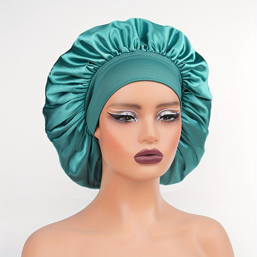 Rebel | Bonnet de sommeil en satin avec large bande élastique