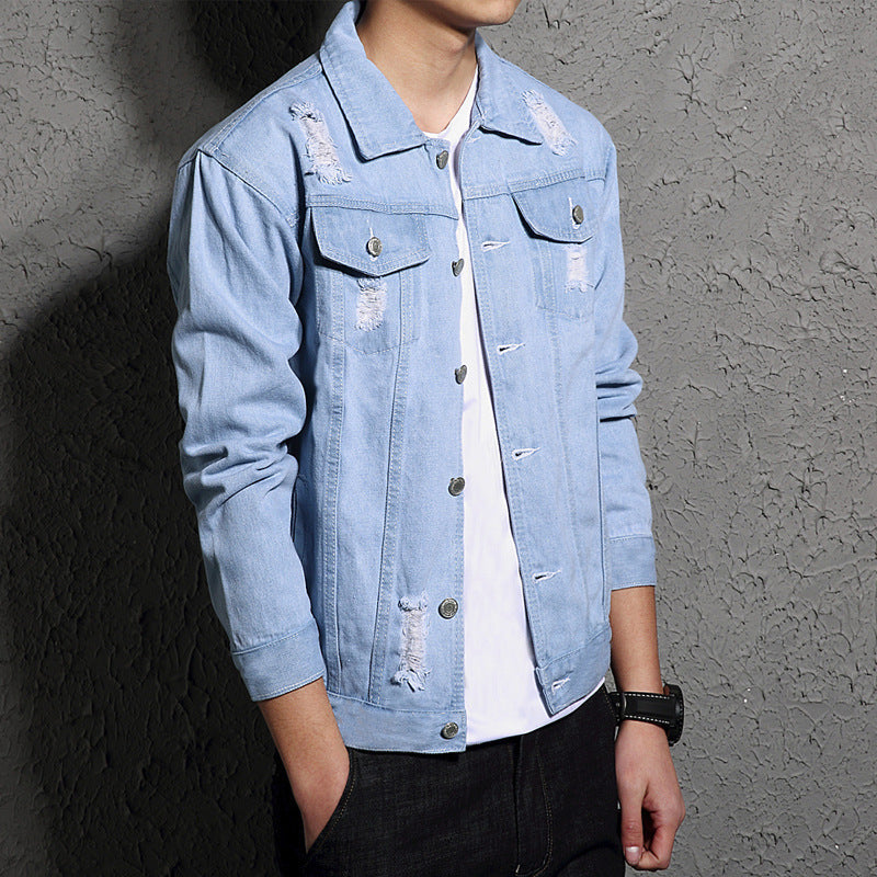 Erickson - Veste en jean avec lavage léger pour hommes