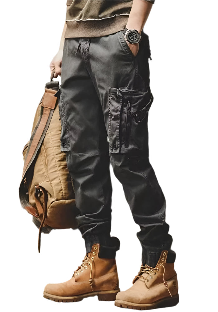 Pantalons Cargo UrbanEase Emil – Pantalons Polyvalents à Coupe Décontractée avec Plusieurs Poches