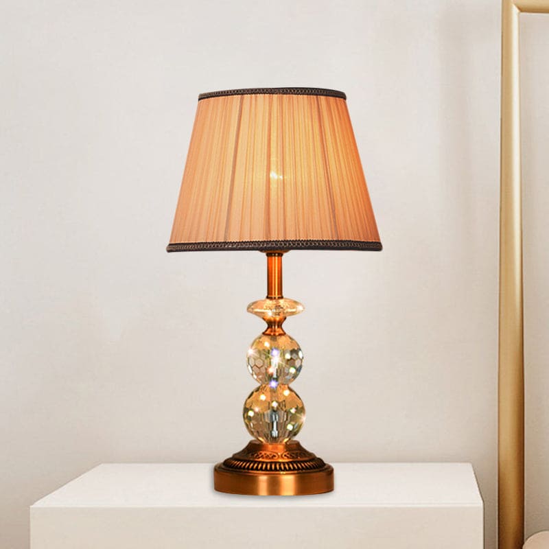 LumiCrystal – Lampe de table élégante avec boules de cristal à facettes