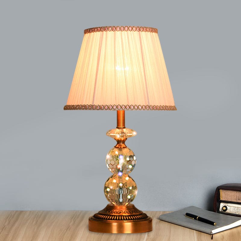 LumiCrystal – Lampe de table élégante avec boules de cristal à facettes