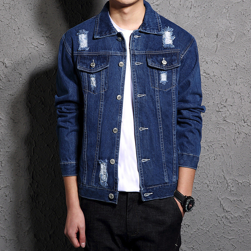 Erickson - Veste en jean avec lavage léger pour hommes