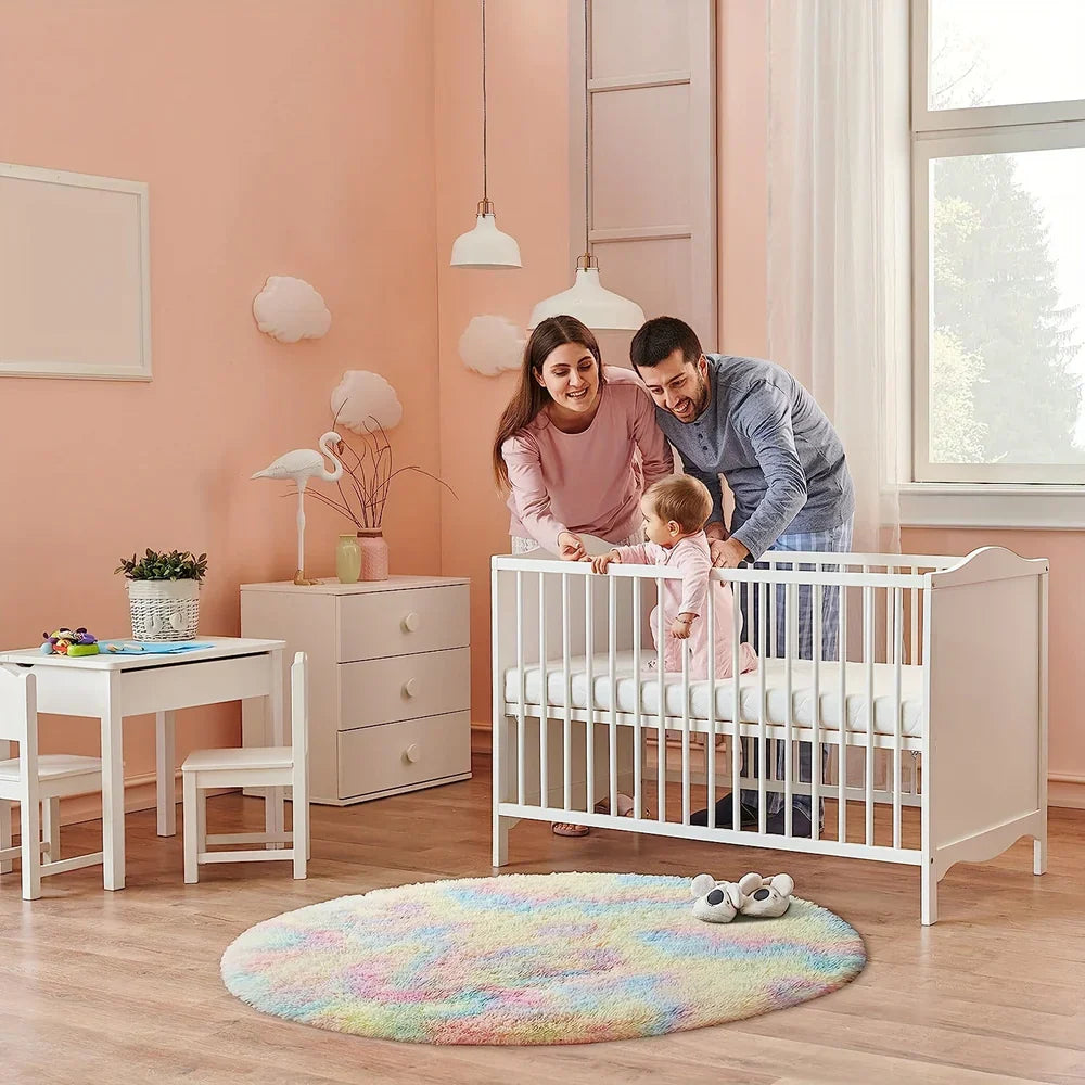 CloudNest - Tapis rond ultra-doux et moelleux pour un séjour douillet