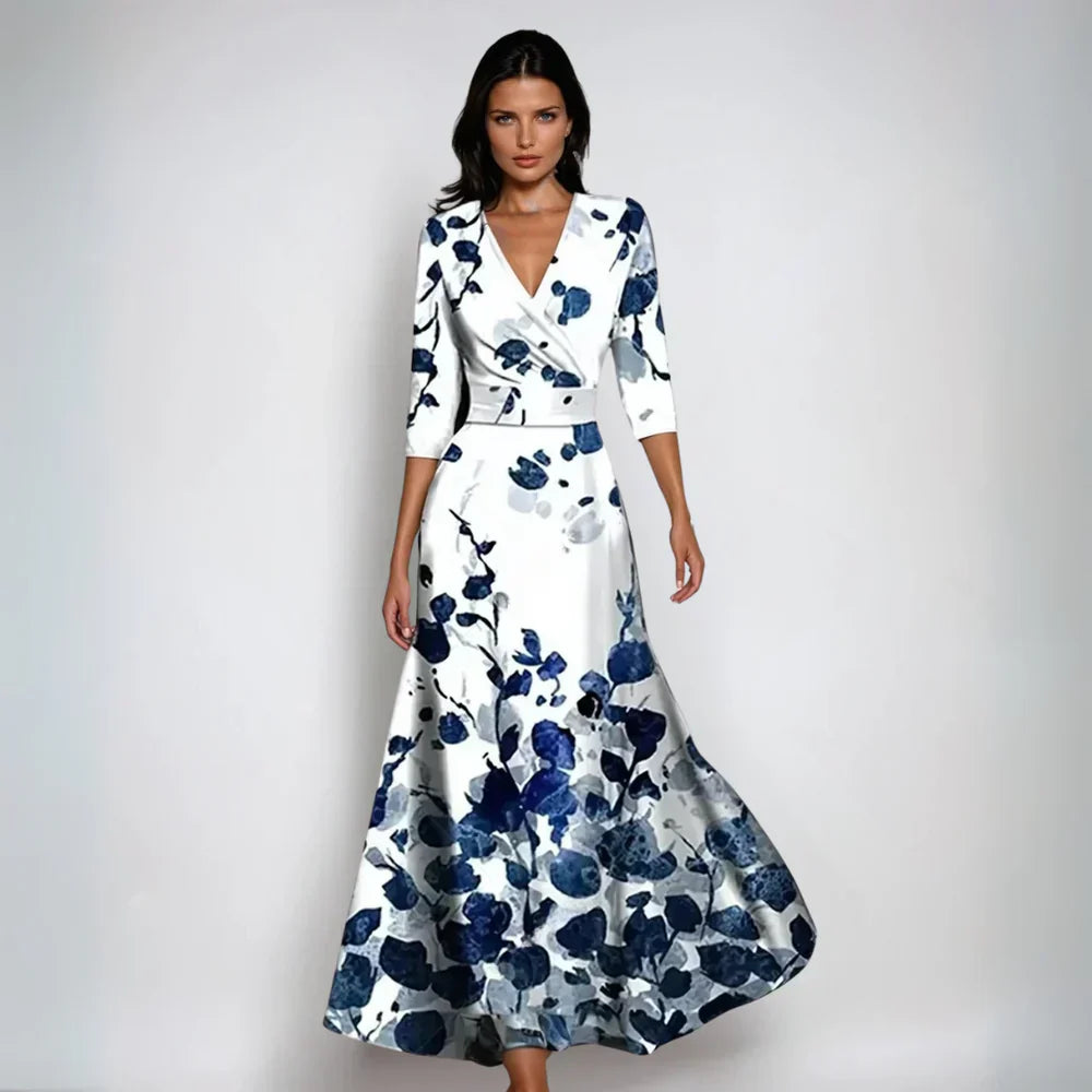 Robe portefeuille fleurie Isabella Stilfuld – Féminité et Élégance