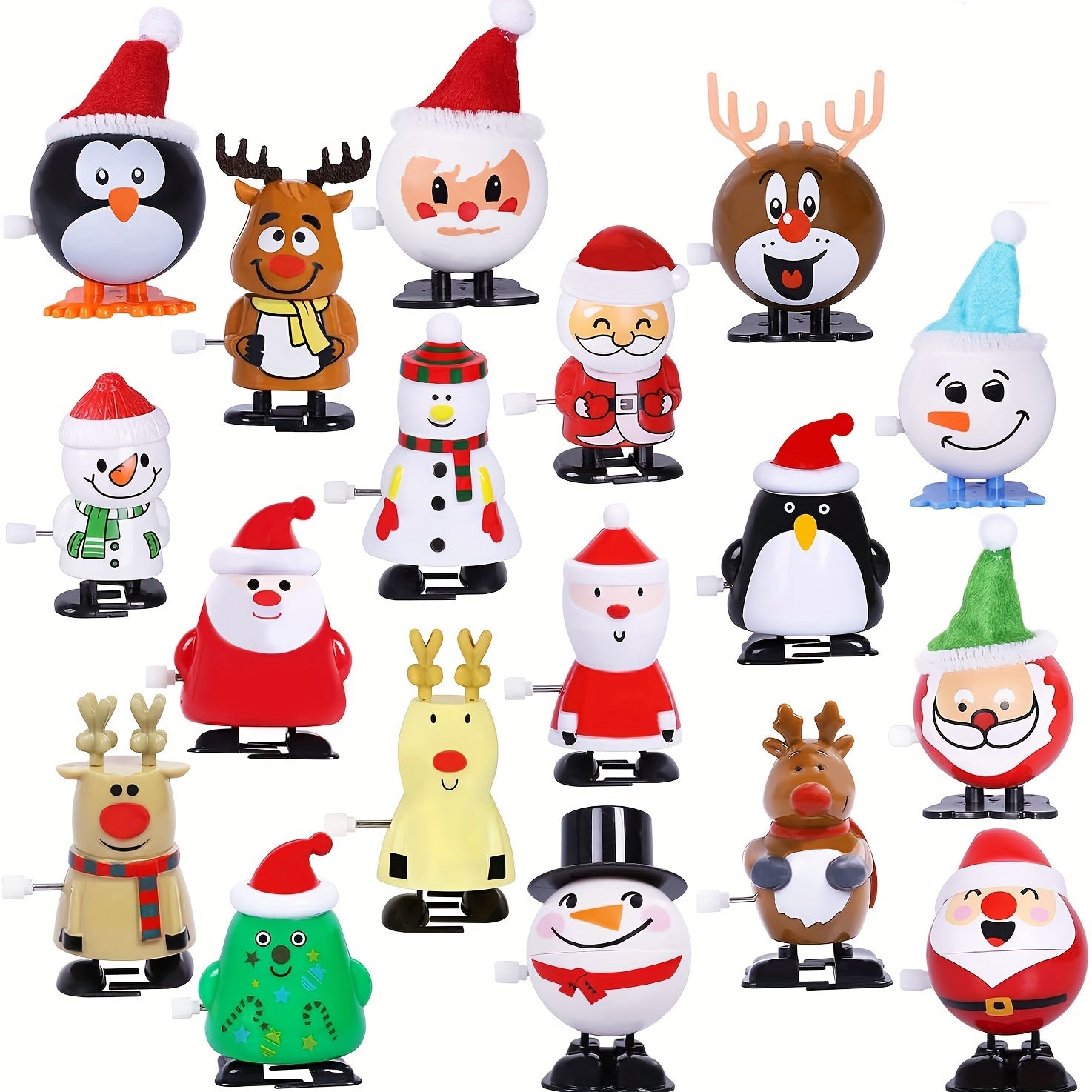 FestiveFun - Ensemble de 5 Jouets Miniatures de Noël Ludiques