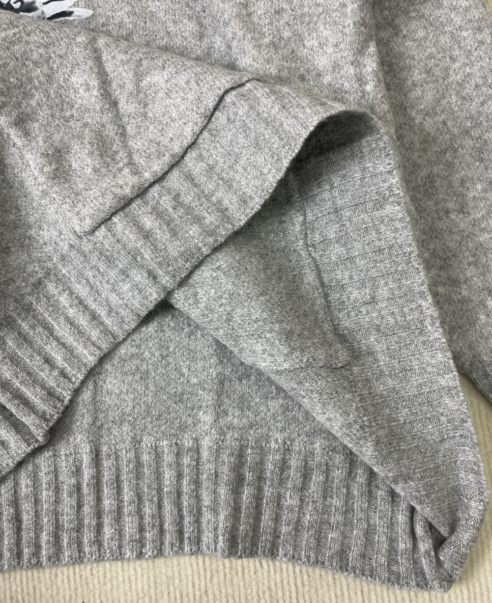 Tendance d'automne® Hoodie avec motif floral en gris