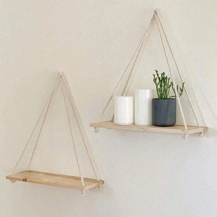 EcoFloat - Étagère en bois réglable pour la décoration intérieure