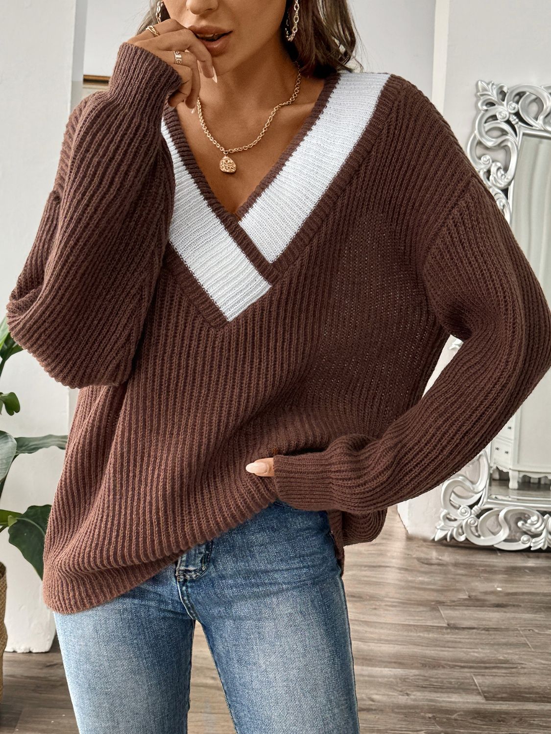 Soffie - Pull à manches longues doux et ample