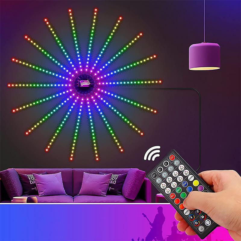 GlowArt Applique Murale Intelligente LED avec Télécommande et Options d'Éclairage DIY