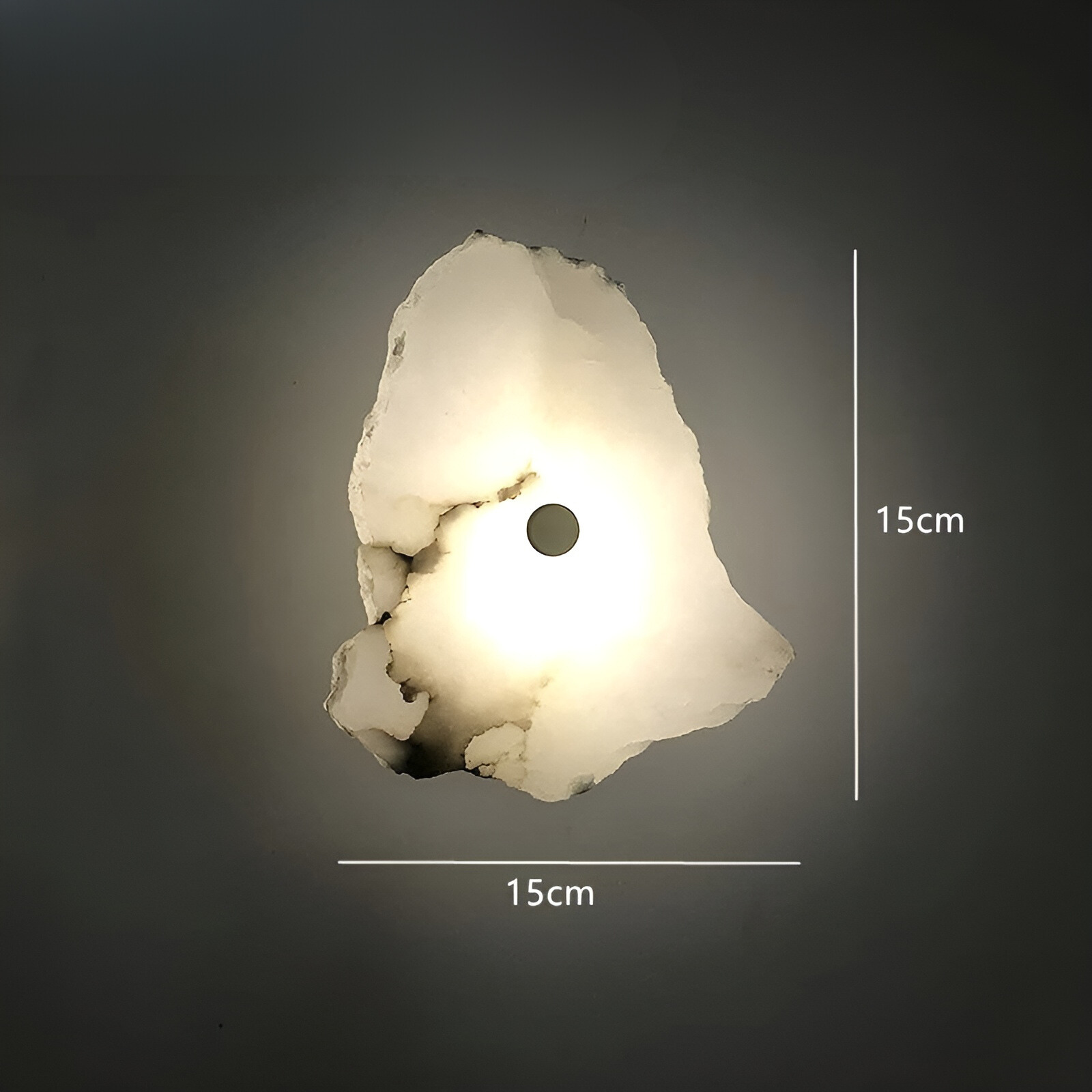 MarbleGlow - Lampe de mur LED luxueuse en marbre