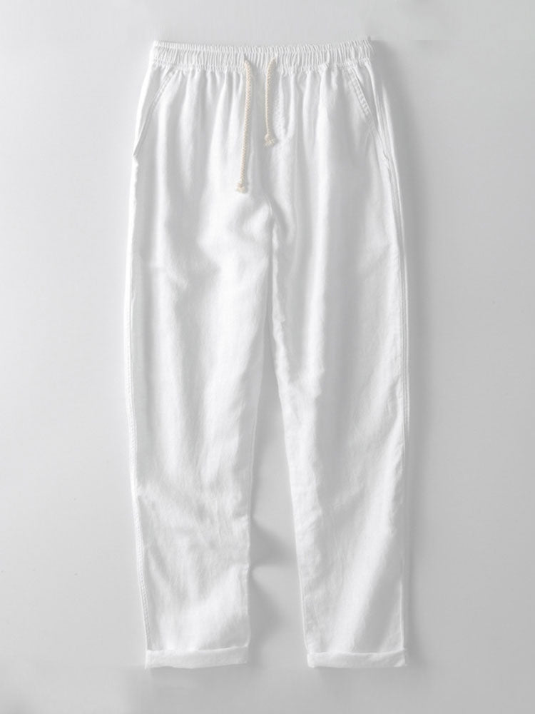 Duoc de lin and été Luca – Polo slim fit et pantalon sur mesure