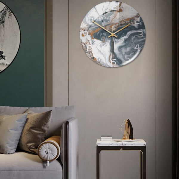LuxClock - Horloge murale ronde de luxe