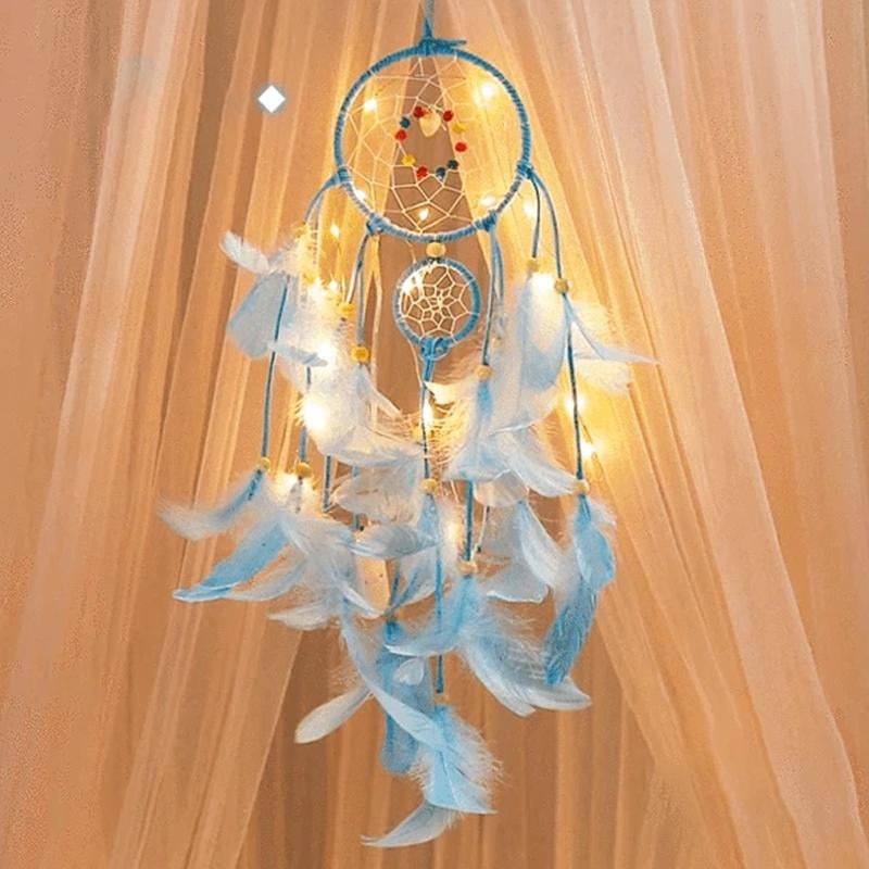 LumeDrøm Attrape-rêves décoratif – Ambiance magique avec lumières LED