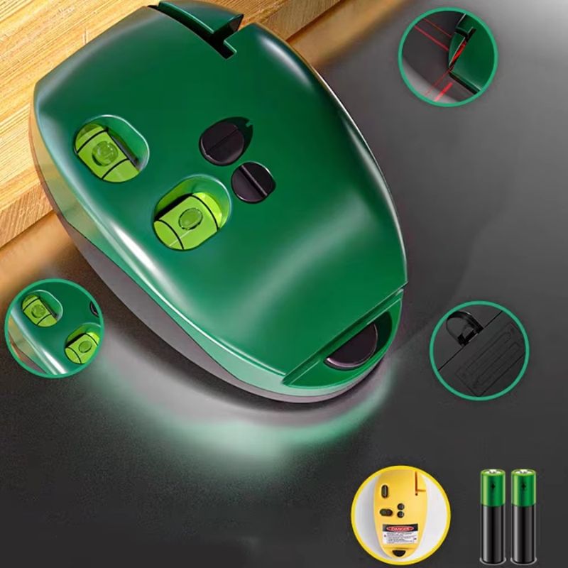 AlignMaster laser niveau à 2 lignes – Outil de nivellement portable avec projection à 90°
