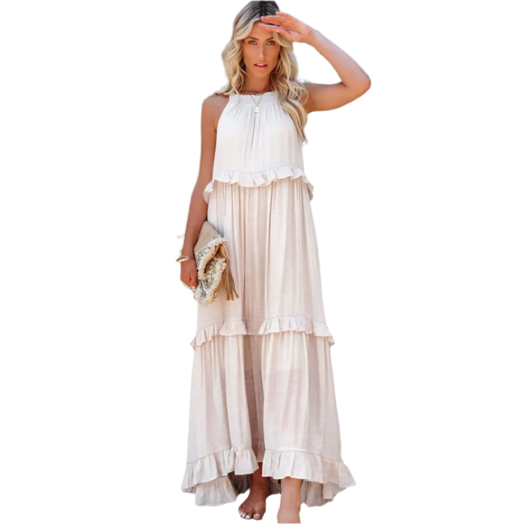 Robe Maxi Élegante pour Femmes – Silhouette A-ligne Flatteuse