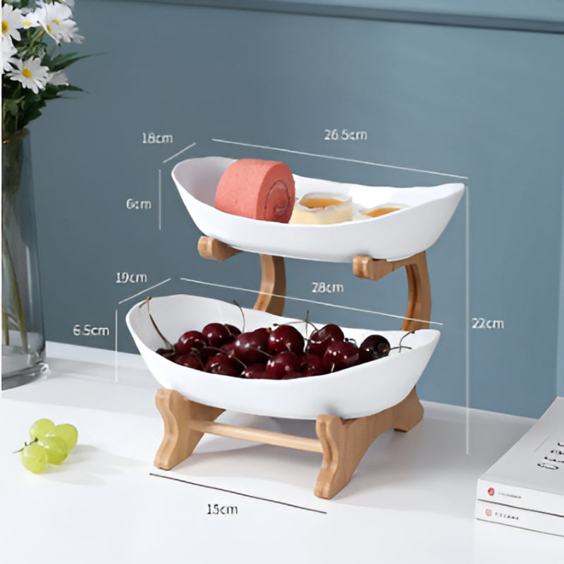 SnackNest - Plateau de service à plusieurs niveaux