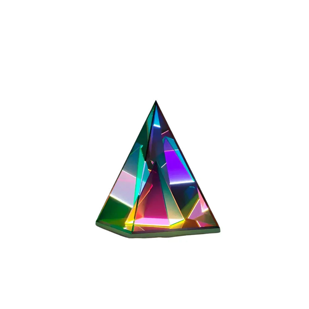 LumiPyramid - Lampe pyramidale irisée aux couleurs changeantes