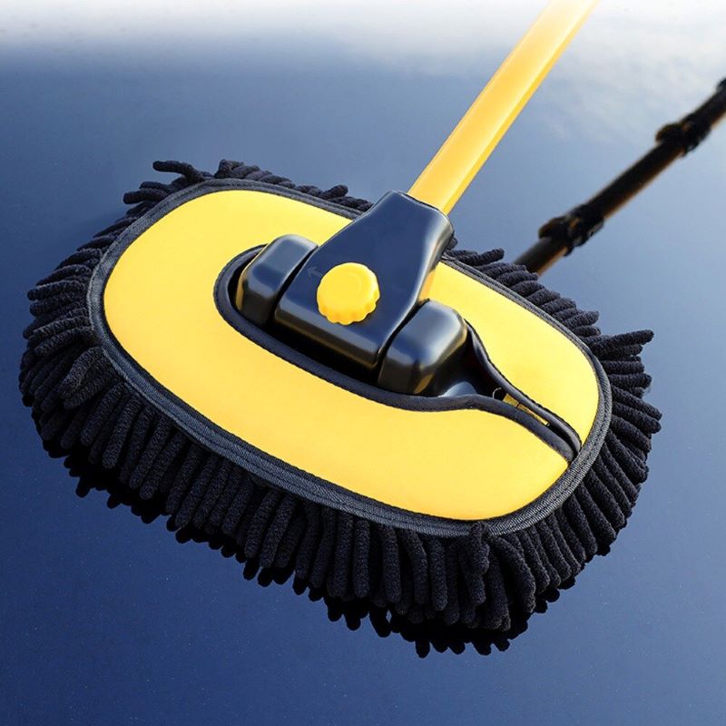 Mop de lavage de voiture robuste avec manche extensible