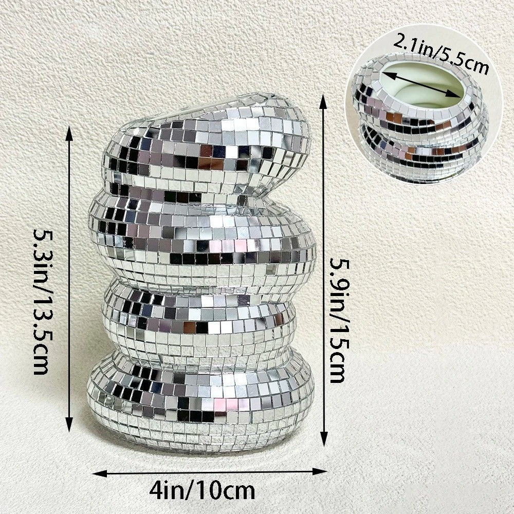 GlamSphere – Disque recouvert de miroir avec charme rétro et touche moderne
