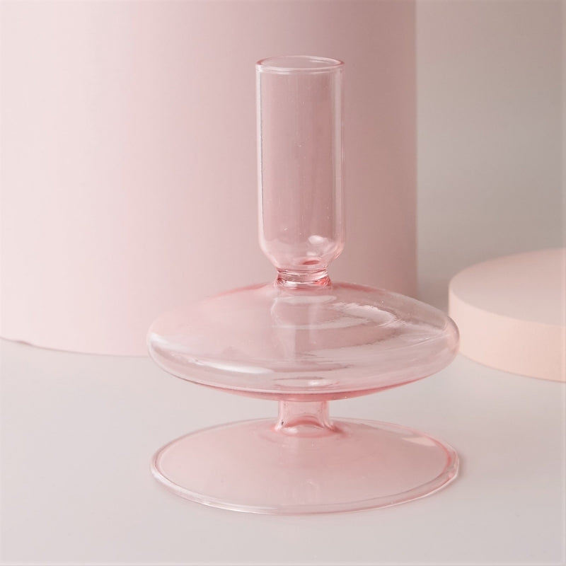GlassAura - Bougeoirs et vases en verre faits à la main élégants