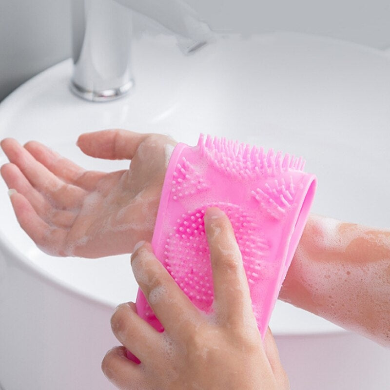 ScrubEase Gant de Bain Flexible avec Sangle pour Nettoyage en Profondeur et Douche Relaxante
