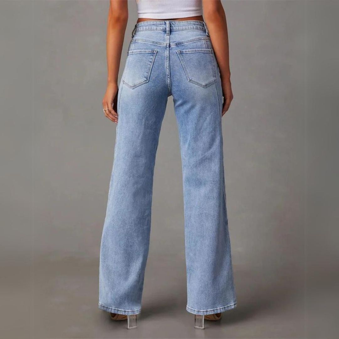 Via Jeans Baggy en Denim pour Femme